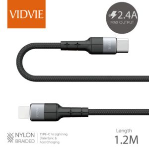 CABLE IPHONE / TC VIDVIE CB460 N  5V 2.4A 1.2M B1