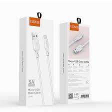 CABLE V8 USB 5A VIDVIE CB486V BLANCO 1.20M B1