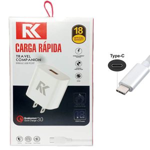 CARGADOR TIPO C RK 18W B1
