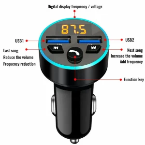 MODULADOR AUTO CARGA RADIO BLUETOOTH USB A5B