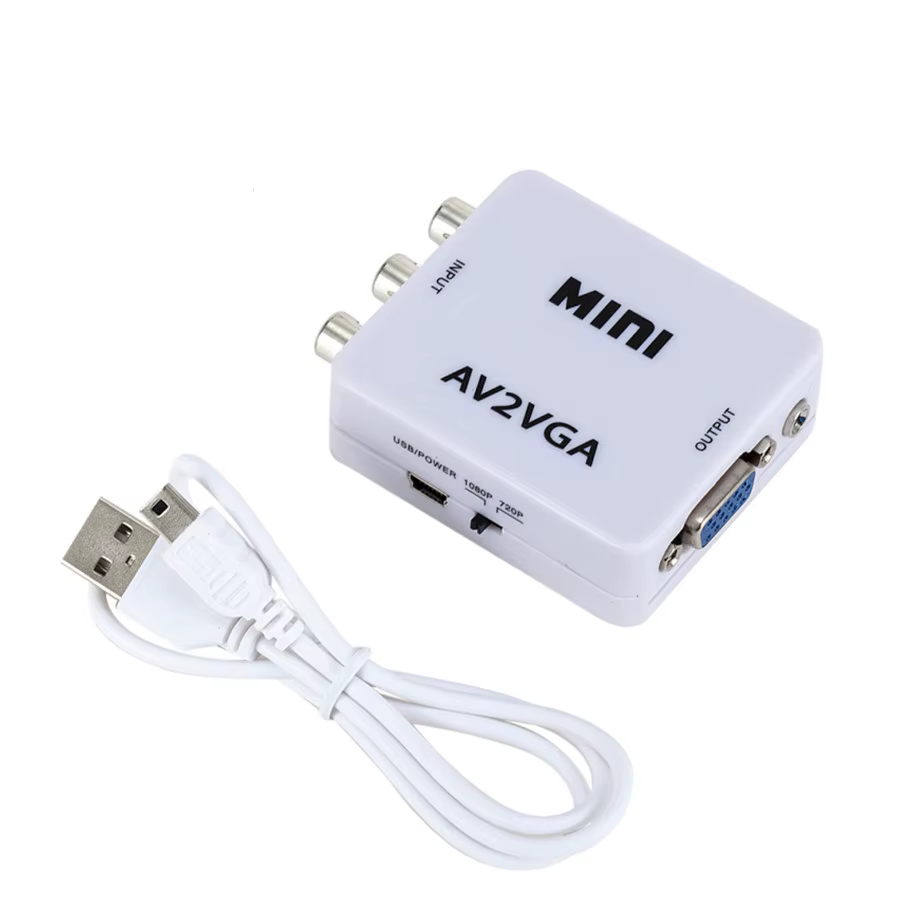 CONVERTIDOR AUDIO/ VIDEO AV A VGA A6