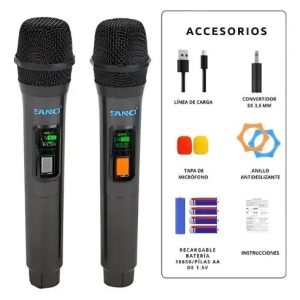 MICROFONOS INALAMBRICOS SANCI SC-H8014-2