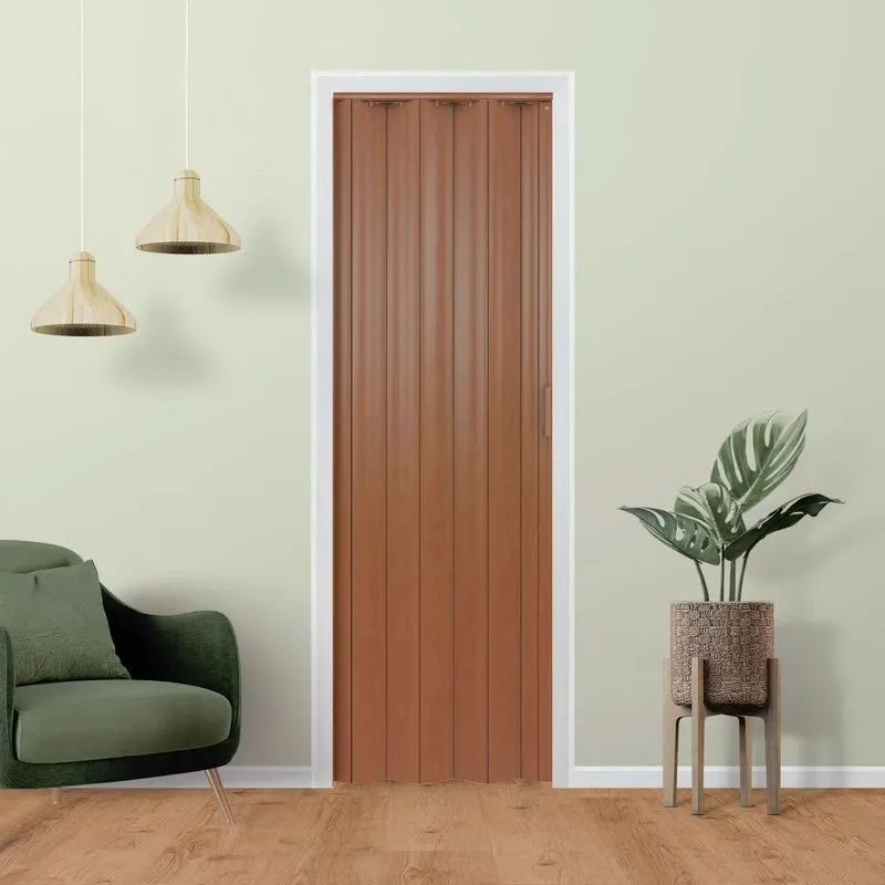 PUERTA PLEGABLE CAOBA 80X200M - Imagen 2