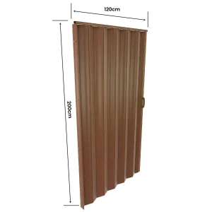 PUERTA PLEGABLE CAOBA 80X200M