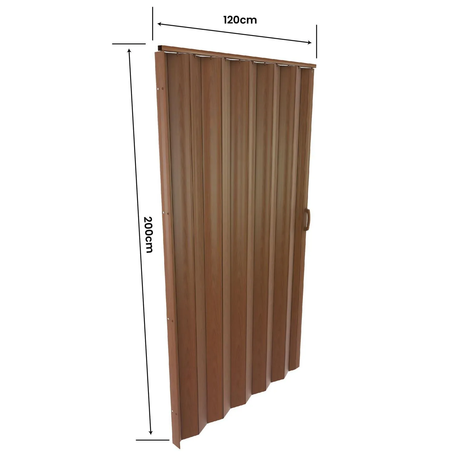 PUERTA PLEGABLE CAOBA 80X200M